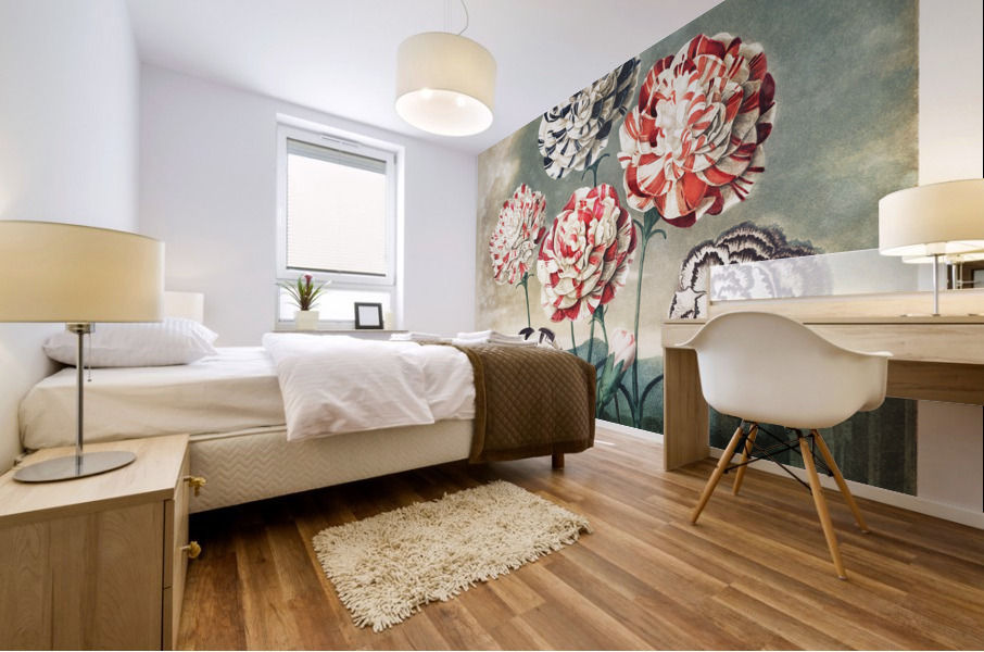 A Group of Carnations Mural print