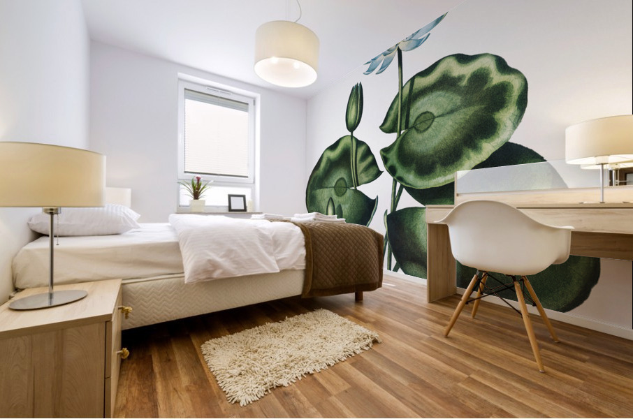 The Blue Egyptian Water-Lily Mural print