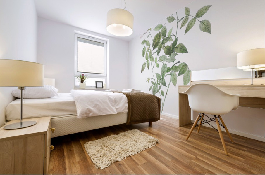 Vintage Austrian Briar rose Mural print