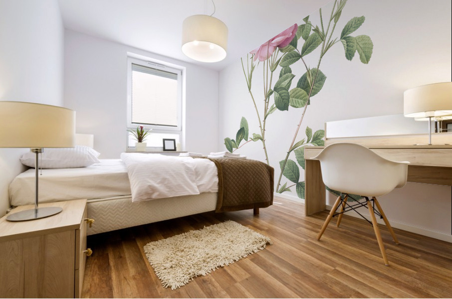 Anemone flowered sweetbriar rose Mural print