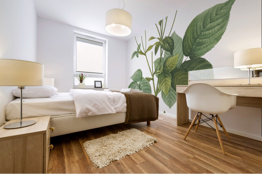 Pink french roses Mural print