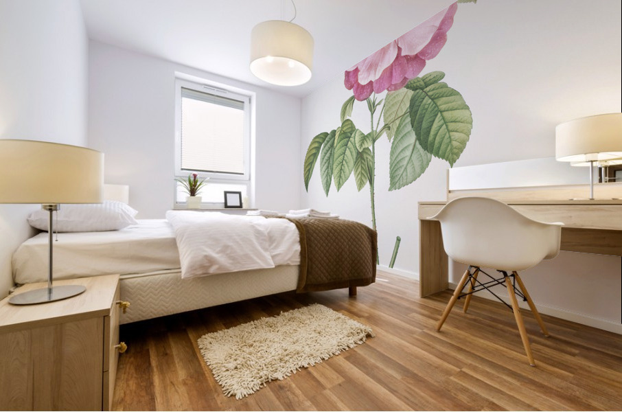 Speckled provins rose Mural print