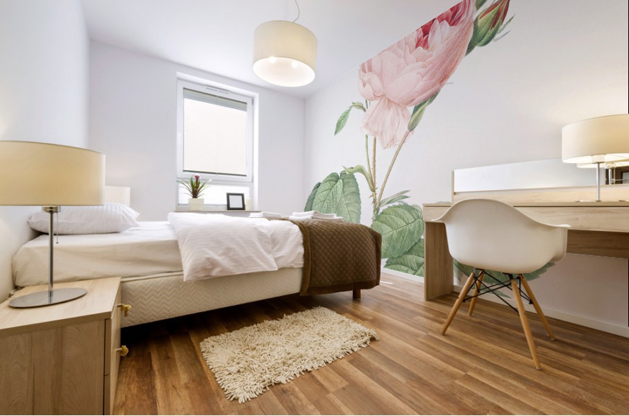 Vintage Provence rose Mural print