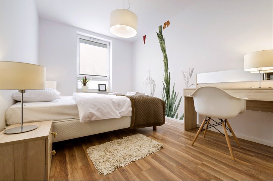 Lily illustration  Mural print