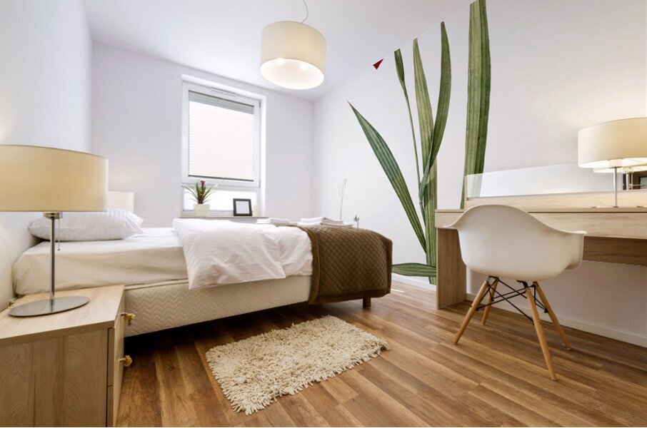 Tiger flower illustration  Mural print