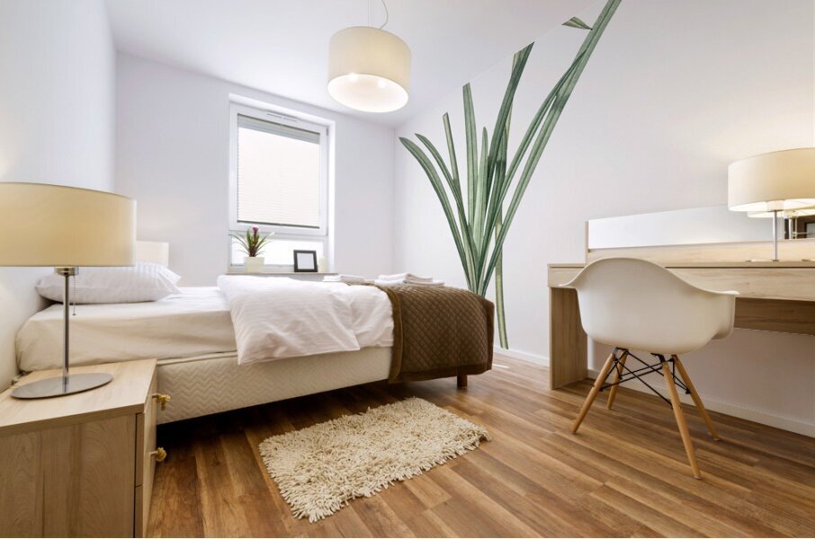 Golden Hurricane Lily illustration  Mural print