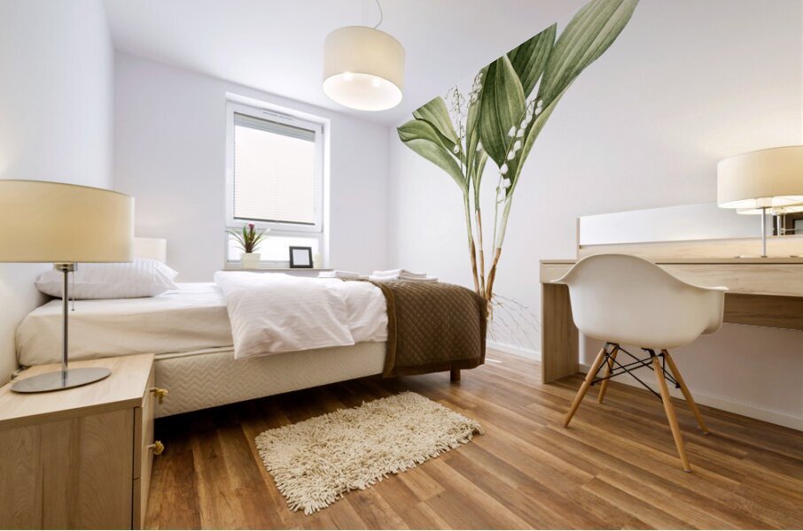 Lily of the valley illustration  Mural print