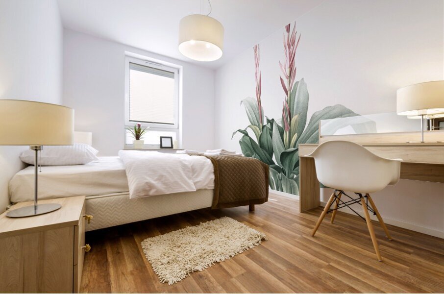 Latin American lady orchid illustration  Mural print