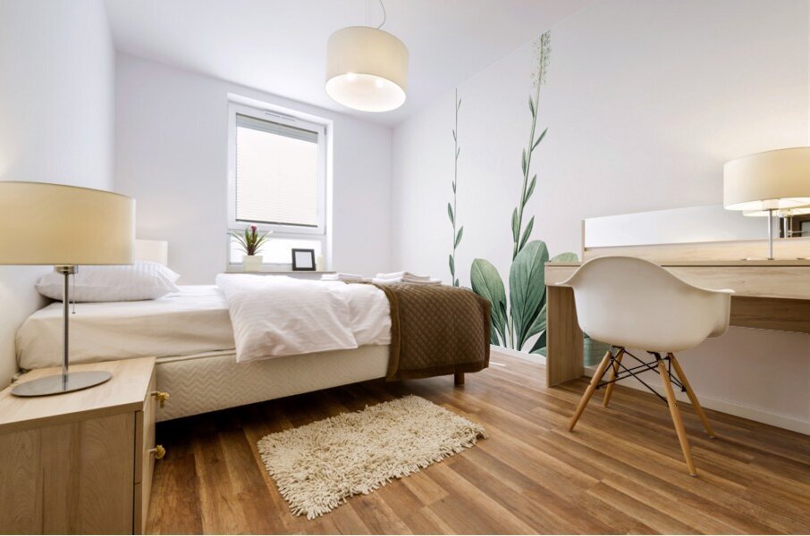 Blazing star illustration  Mural print