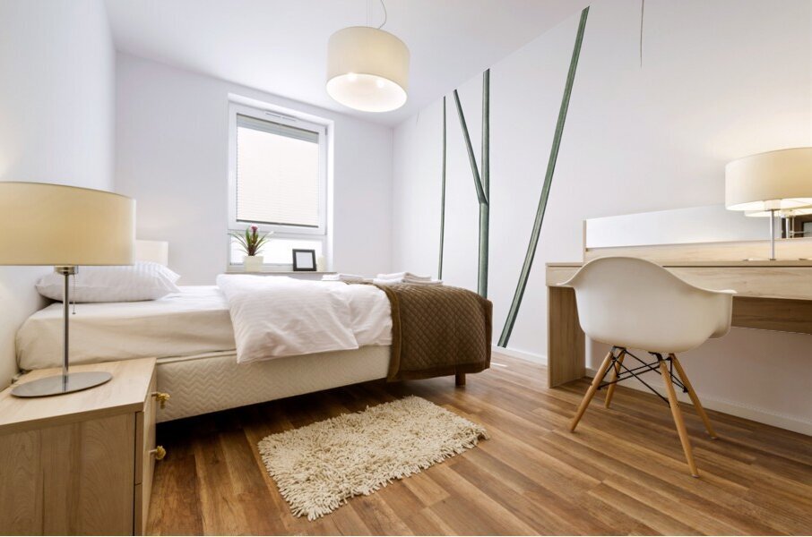 Round-headed leek illustration Mural print