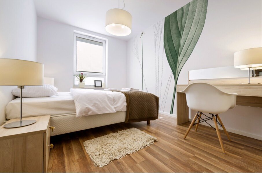 Bulltongue arrowhead illustration  Mural print