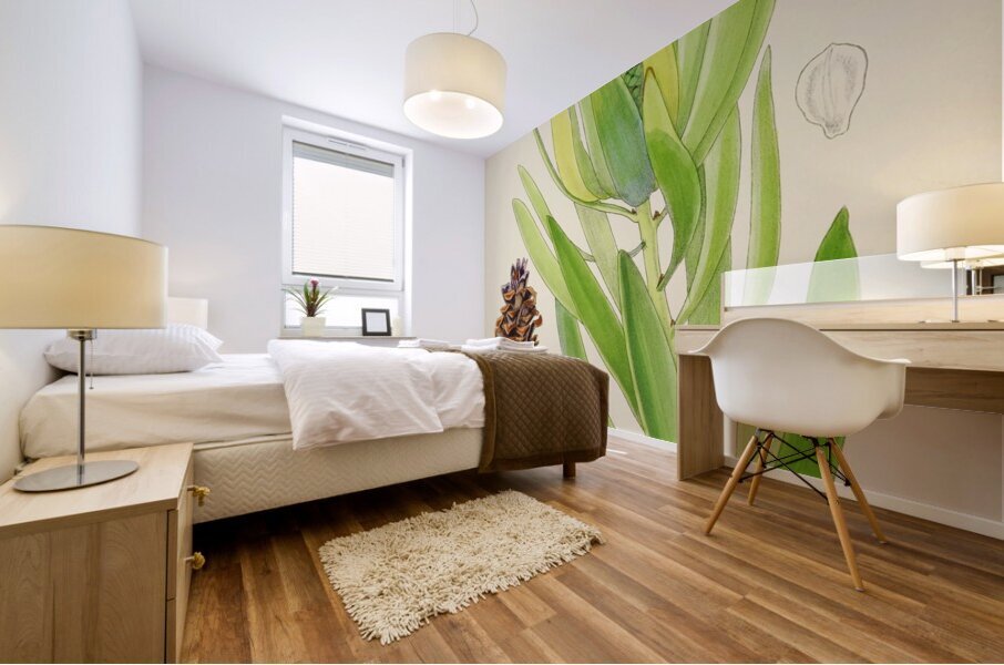 Leucadendron Stokoei Mural print