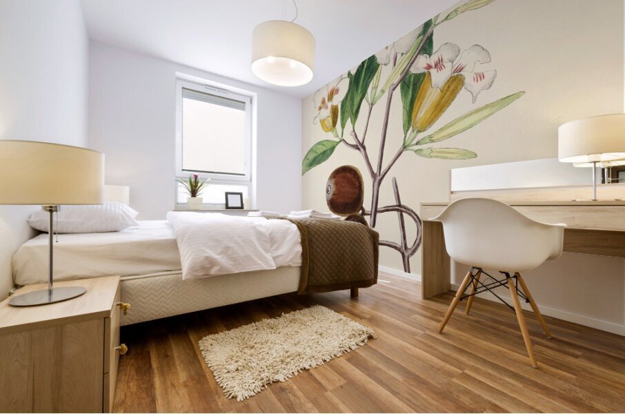 Gardenia Globosa Mural print