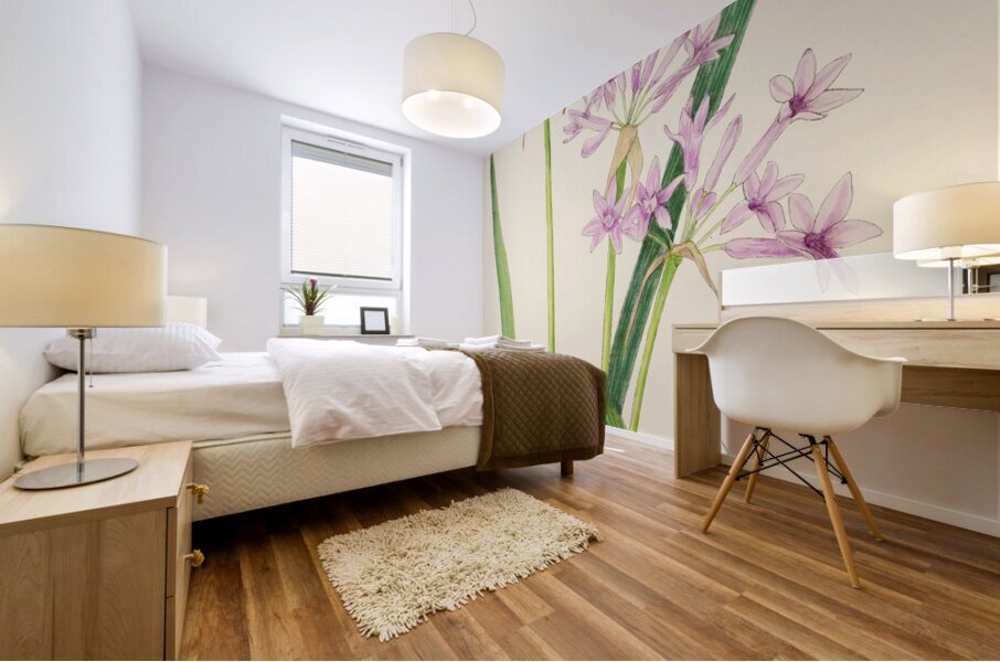 Tulbaghia Violacea Mural print