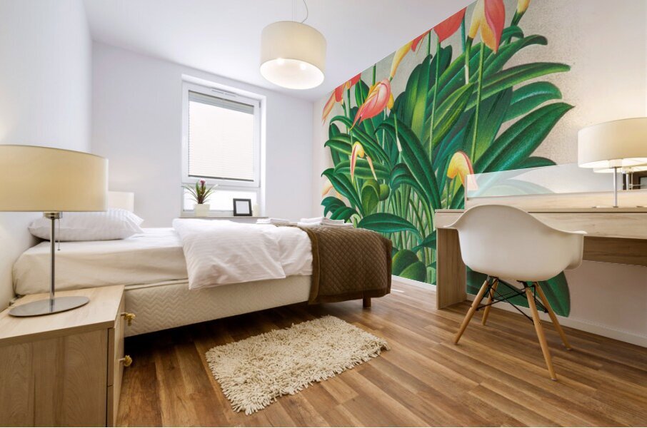 Masdevallia ignea Mural print