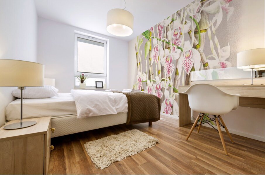 Dendrobium stratiotes Mural print