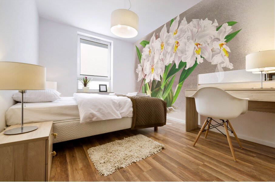 Odontoglossum alexandrae Mural print