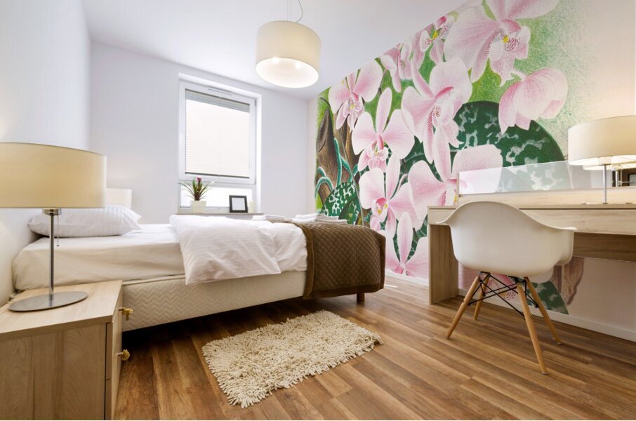 Phalaenopsis schilleriana Mural print