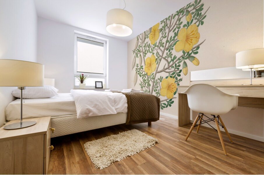 Bignoniae Nova Specie [Rhigozum obovatum] 1817 Mural print