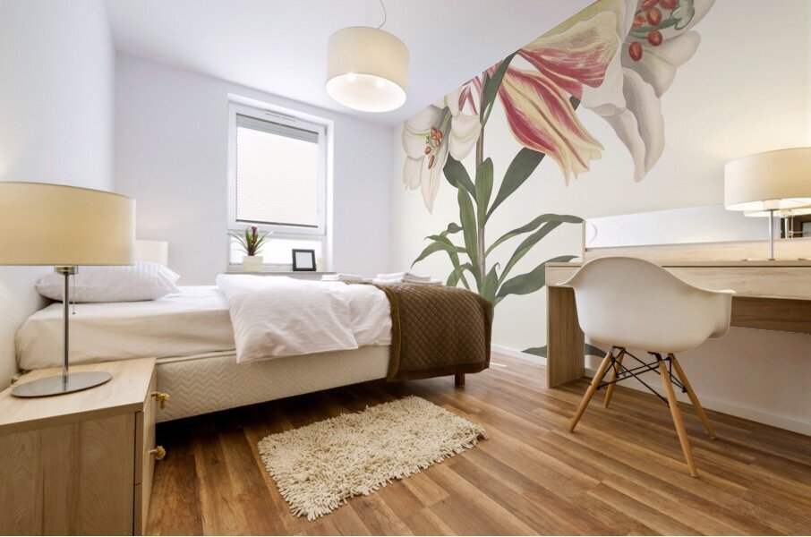 Lilium Japonicum. 1834 Mural print