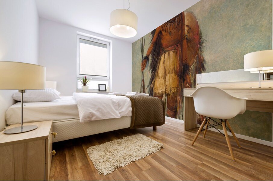 A-Wun-Ne-Wa-Be Bird of Thunder 1845 Mural print