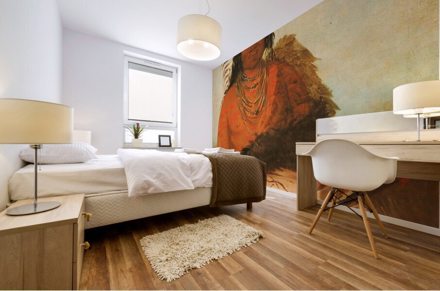 Háh-Nee The Beaver a Warrior 1834 Mural print