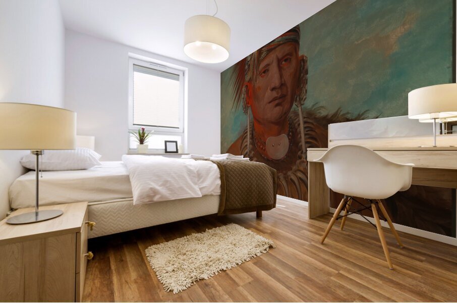 Neu-Mon-Ya Walking Rain War Chief 1844-1845 Mural print