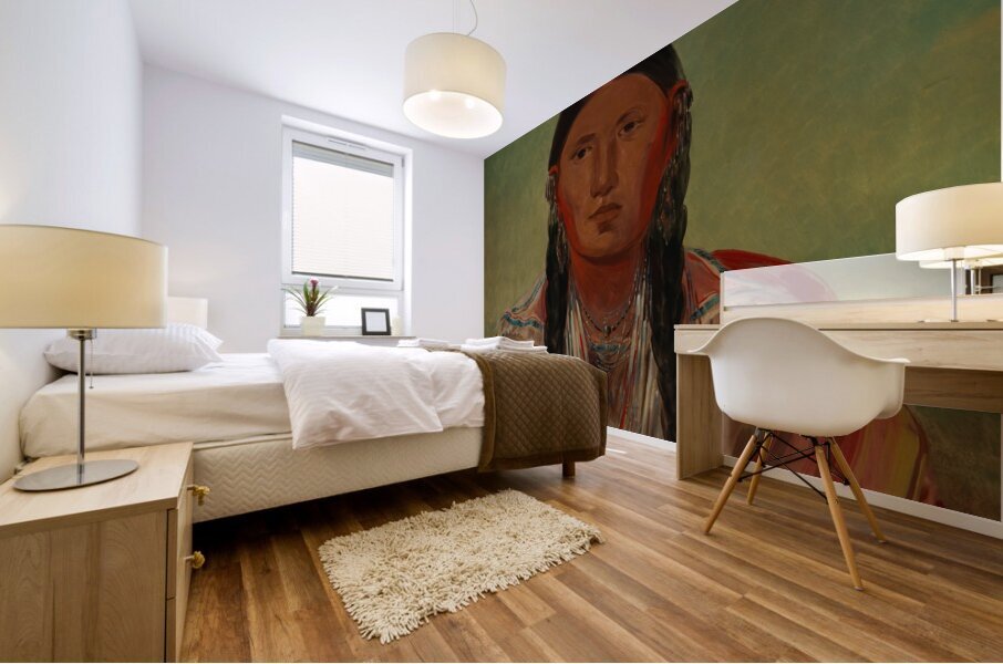 Ru-Ton-Wee-Me Pigeon On The Wing 1844 Impression murale