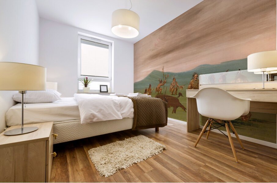 Medicine Buffalo of The Sioux 1837-1839 Mural print