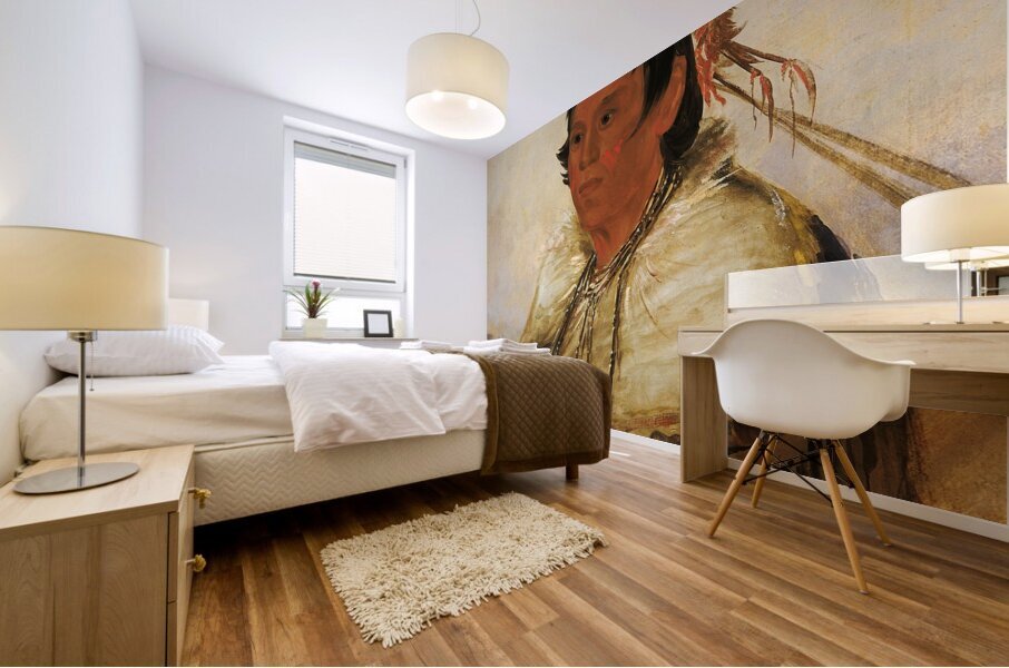 Ni-A-Có-Mo Fix With The Foot a Brave 1830 Mural print