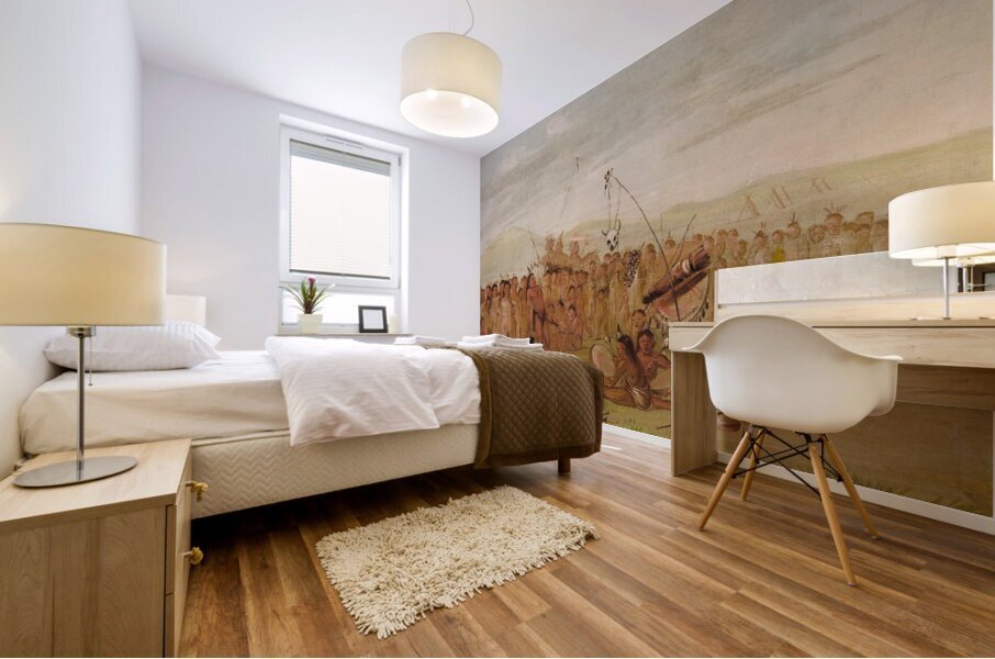 Self-Torture In a Sioux Religious Ceremony 1835-1837 Mural print