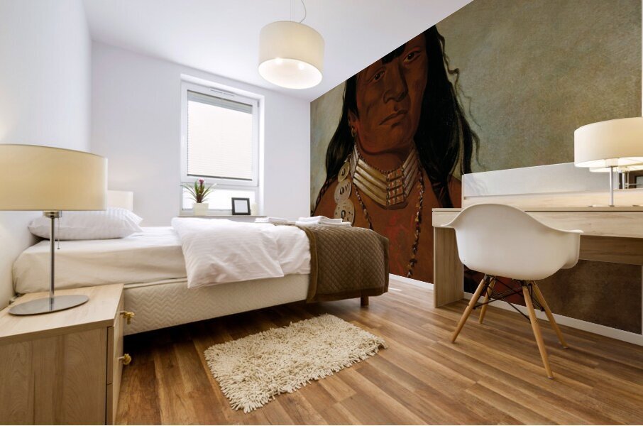 Téh-Tóot-Sah Better Known As Tohausen Little Bluff First Chief 1834 Mural print