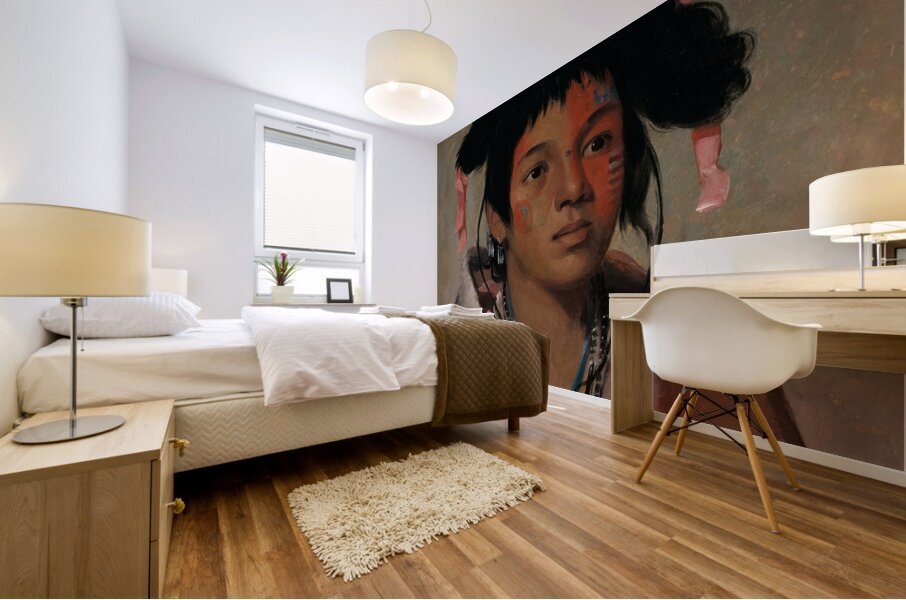 Tcha-Káuk-O-Ko-Máugh Great Chief a Boy 1831 Mural print