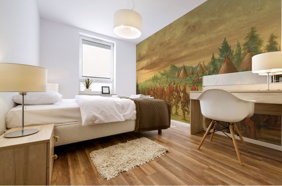 Eagle Dance 1845-1848 Mural print