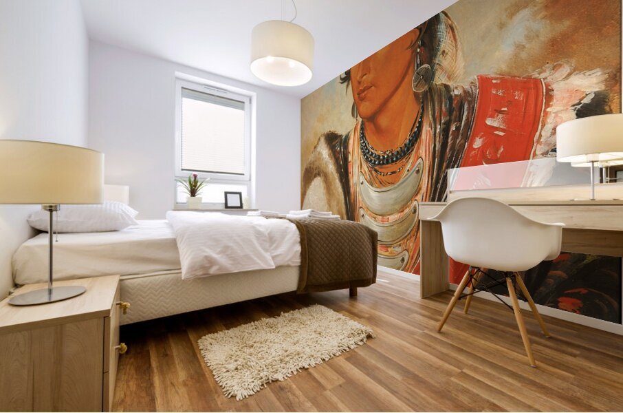 Láh-shee The Licker called ‘Creek Billy’ 1838 Mural print