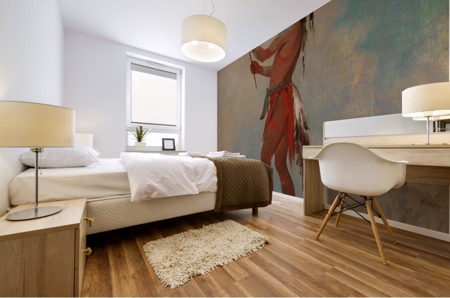 We-Chúsh-Ta-Dóo-Ta Red Man a Distinguished Ball Player 1835 Mural print