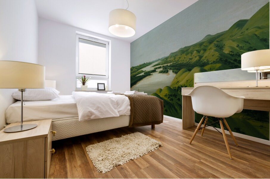 River Bluffs 1320 Miles Above St. Louis 1832 Mural print