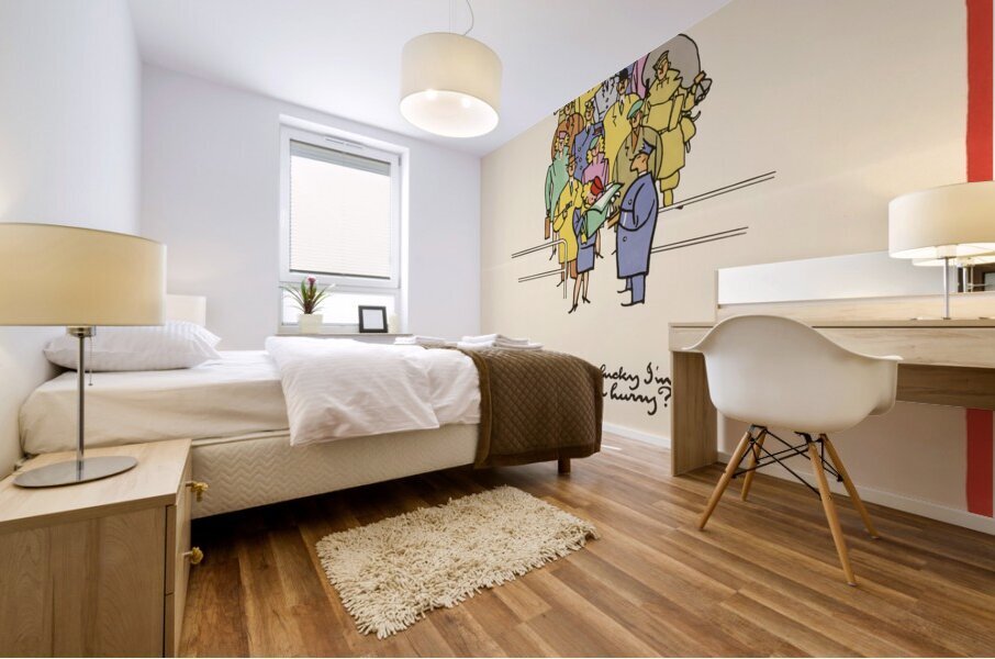 Please Have Your Ticket Ready at the Barrier Mural print