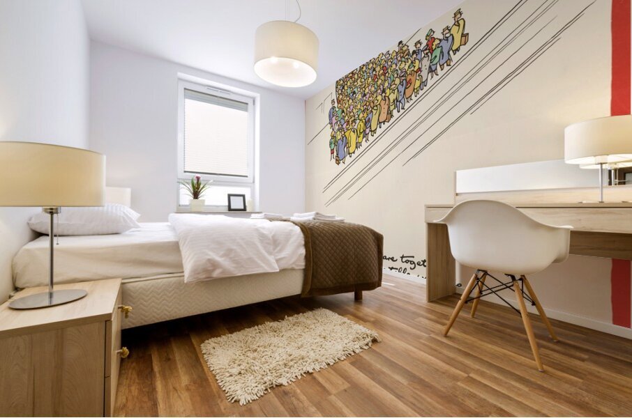 Please Pass Along the Platform Mural print