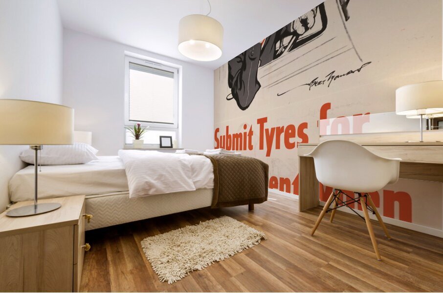 Submit Tyres for Replacement When Smooth Mural print