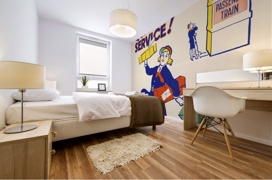 Smaller Parcels Quicker Service! Impression murale