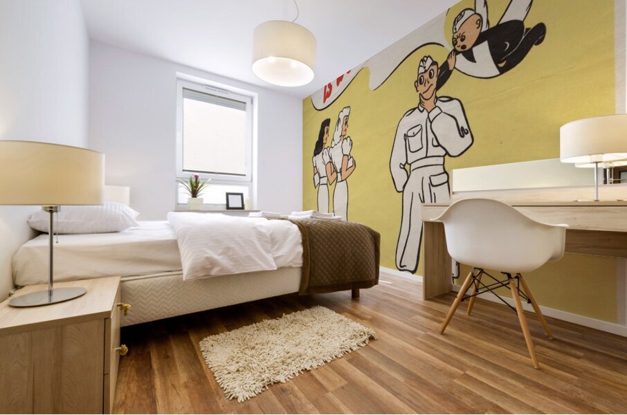 A Pound Lent is Worth Two Spent! Mural print