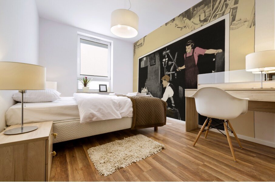 Back Room Boys’ They Also Serve – Car Maintenance Mural print