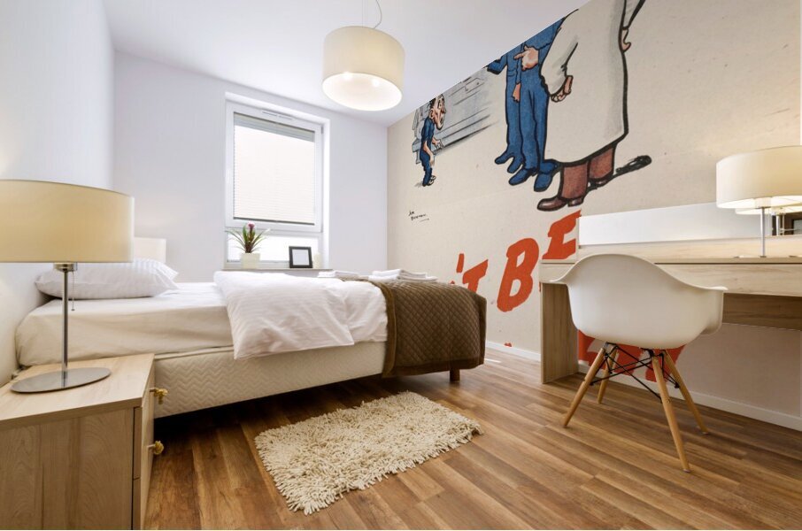 The Man Who Wasted Power! Don’t be Fuel-ish Mural print