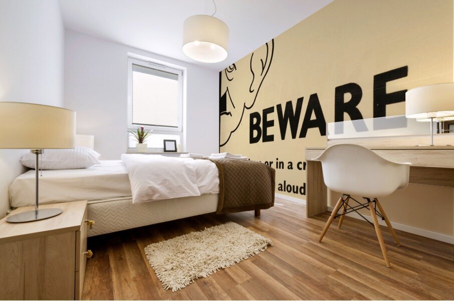 Beware Mural print