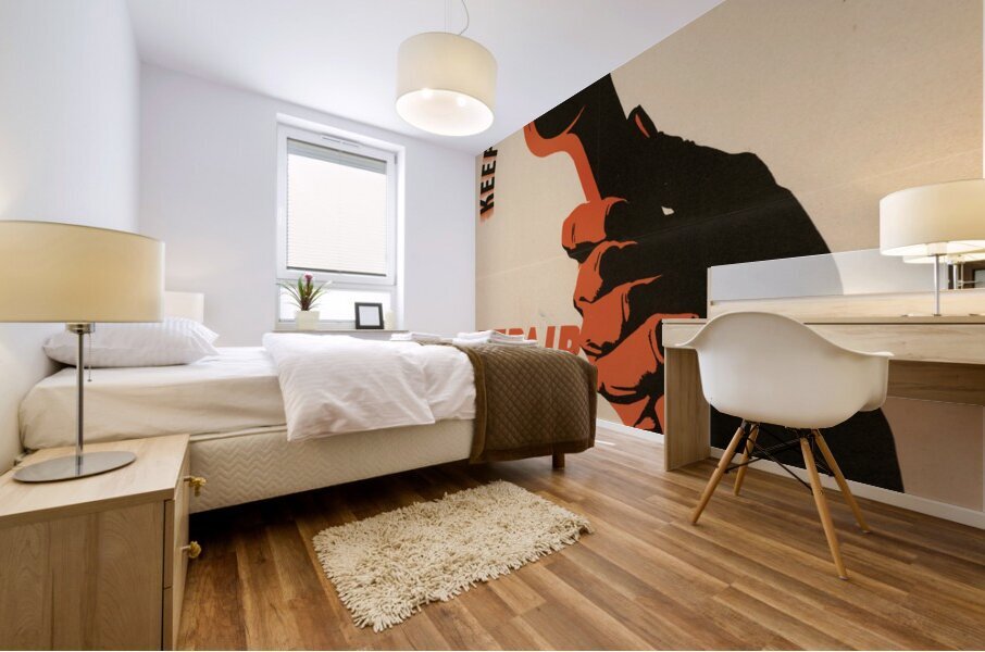 Keep the Wheels Turning! Repair Work is Vital to the War Effort Mural print