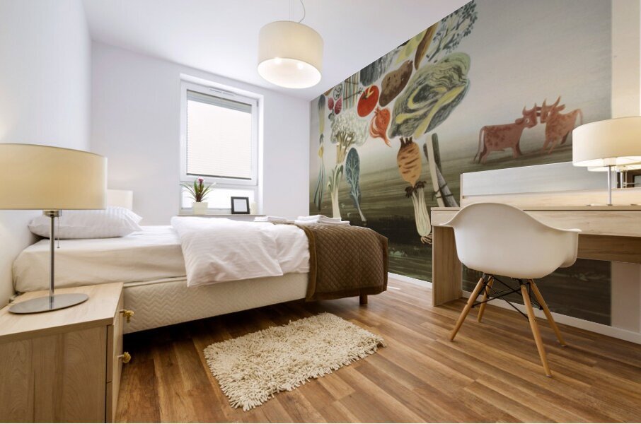 The Vegetabull Mural print