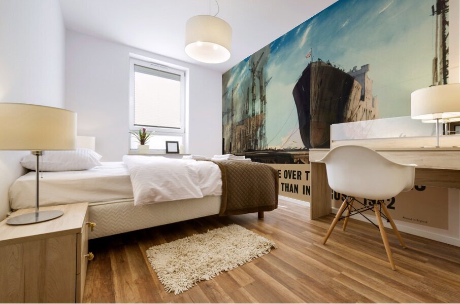 Britain and America Have Over Two Million Tons More Shipping Today Than in August 1942 Mural print