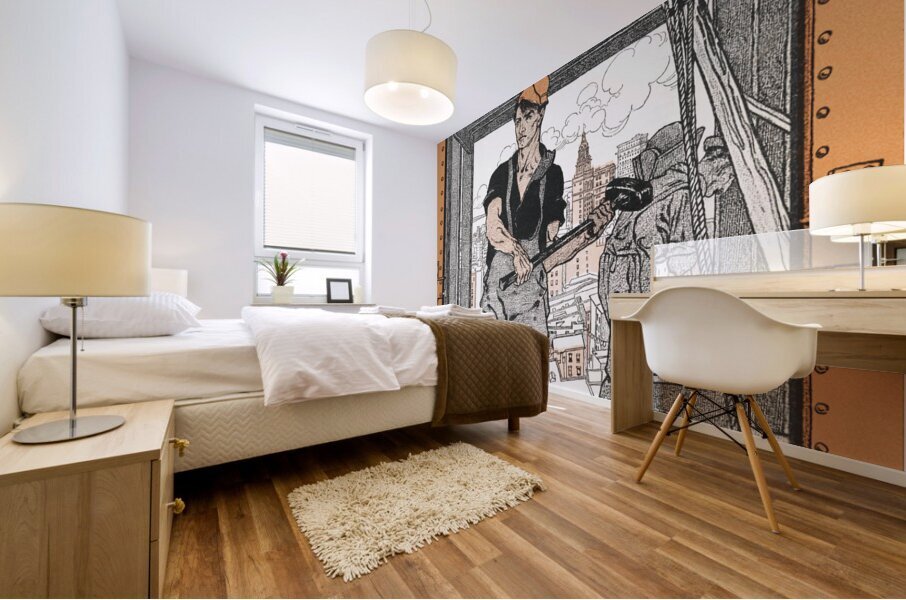 Industrial Number 1901 by Edward Penfield Mural print