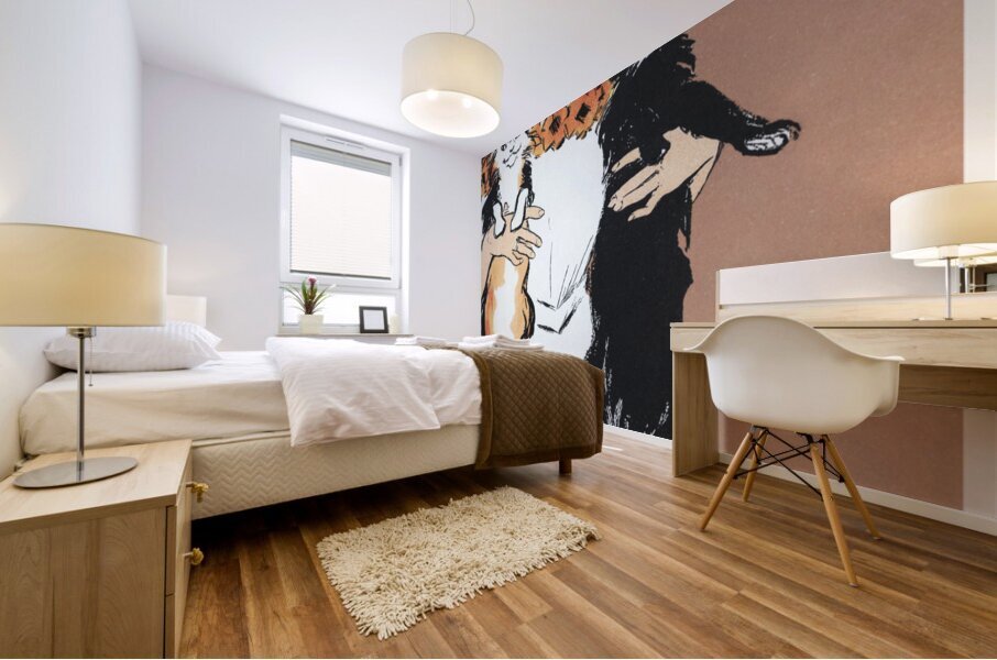 Woman holding cats 1898 by Edward Penfield Mural print